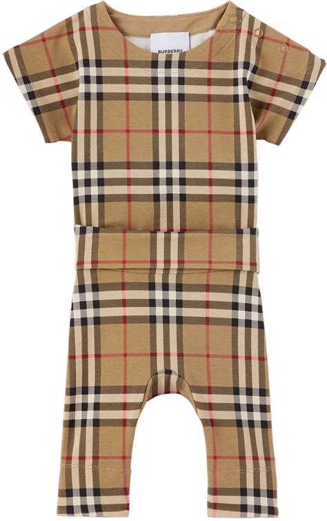 burberry blue bodysuit|Burberry baby bodysuit.